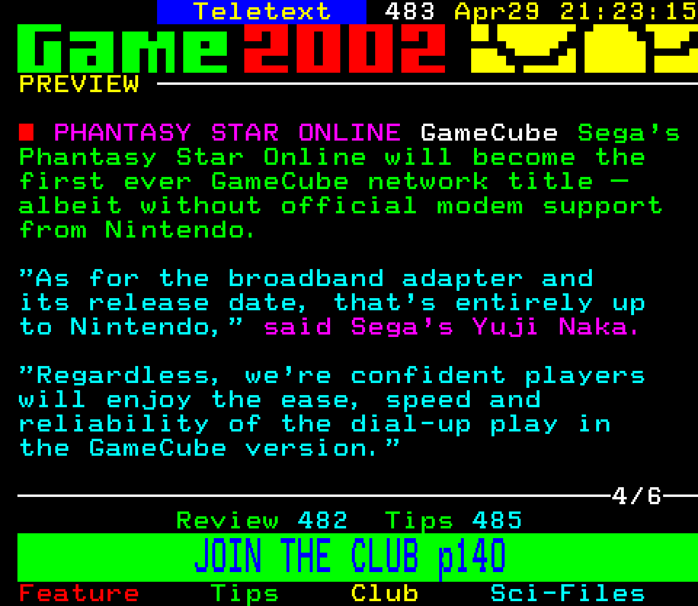 Digitiser, Teletext - 2002
