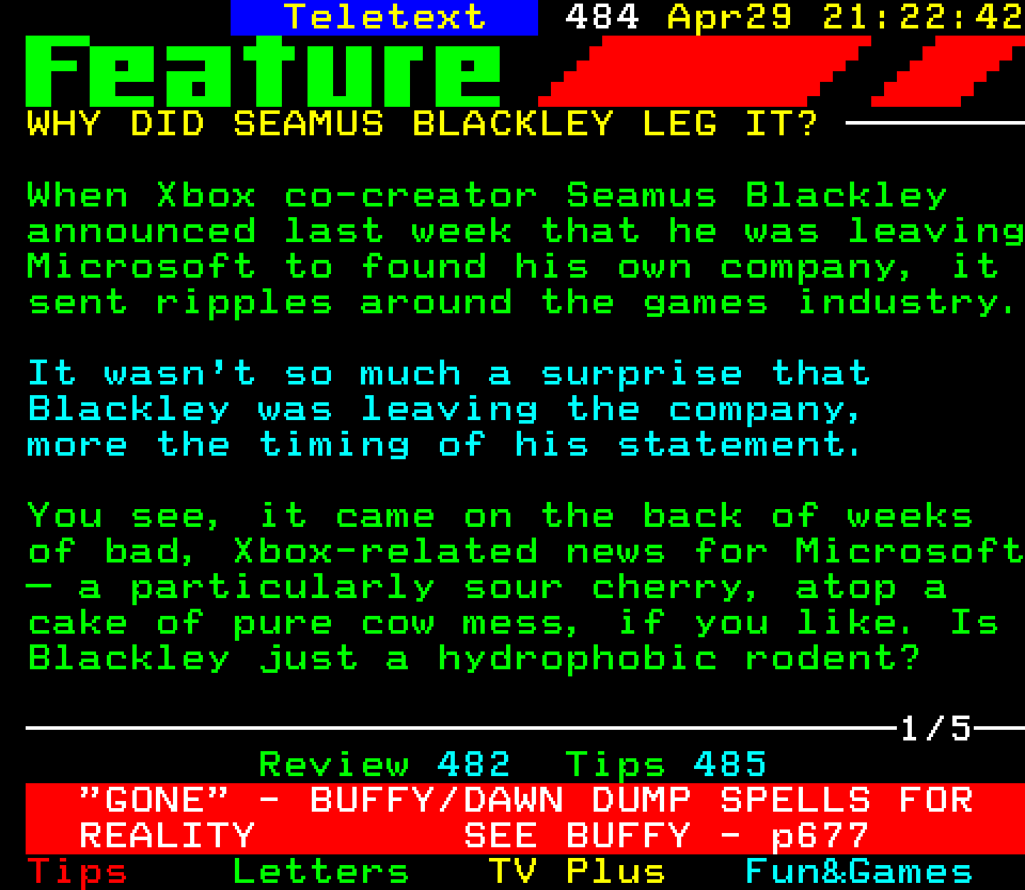 Digitiser, Teletext - 2002