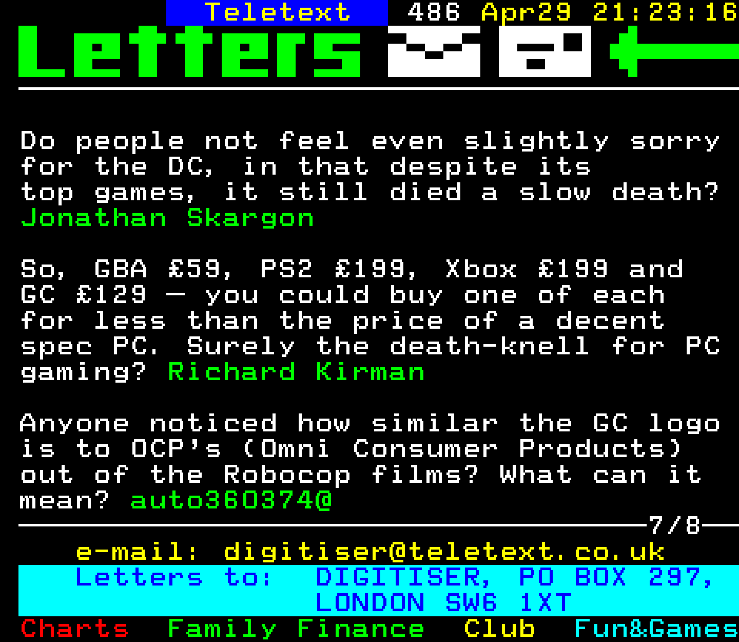 Digitiser, Teletext - 2002