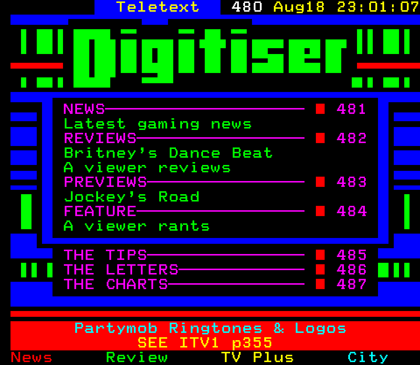 Digitiser, Teletext - 2002
