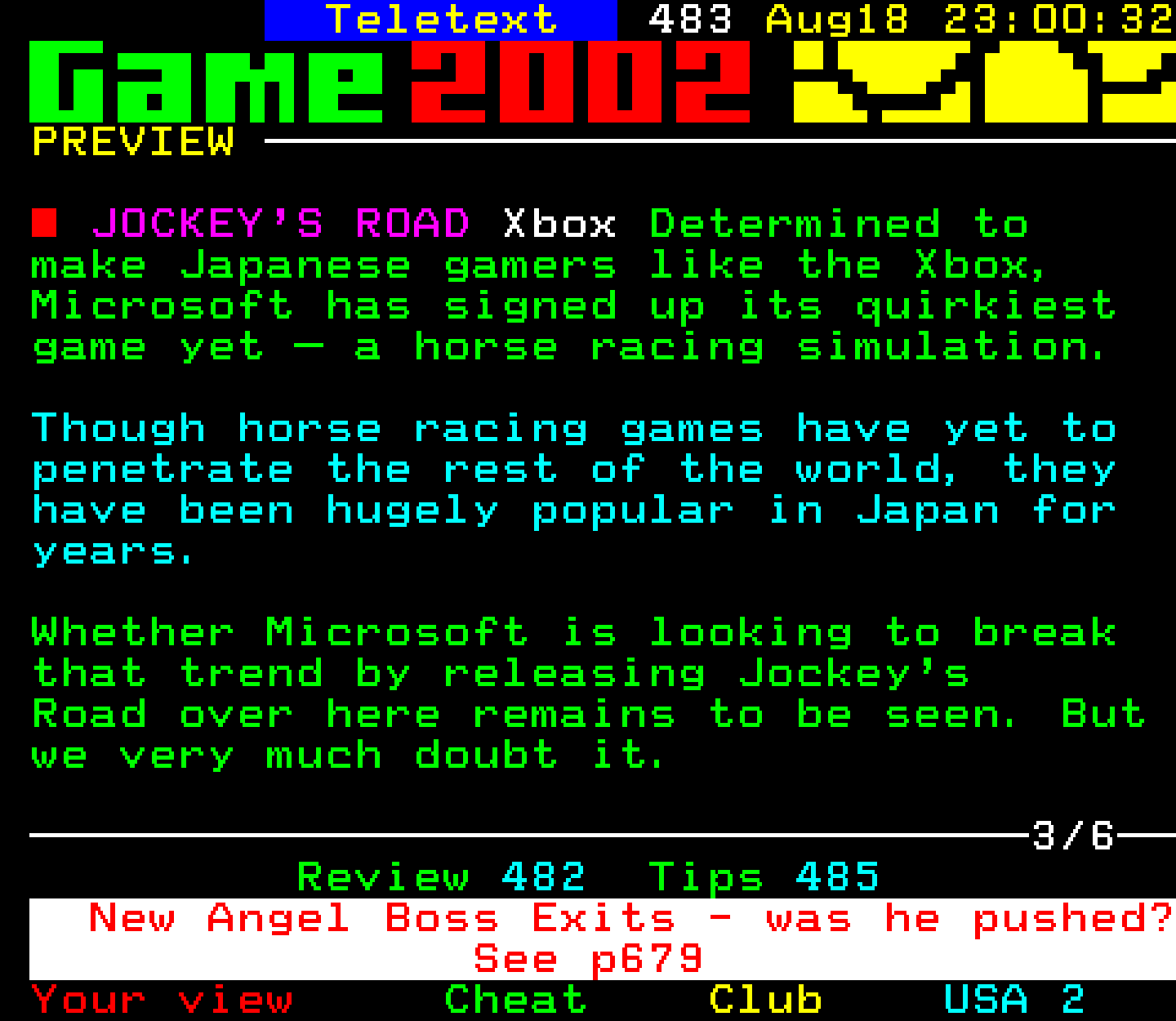 Digitiser, Teletext - 2002