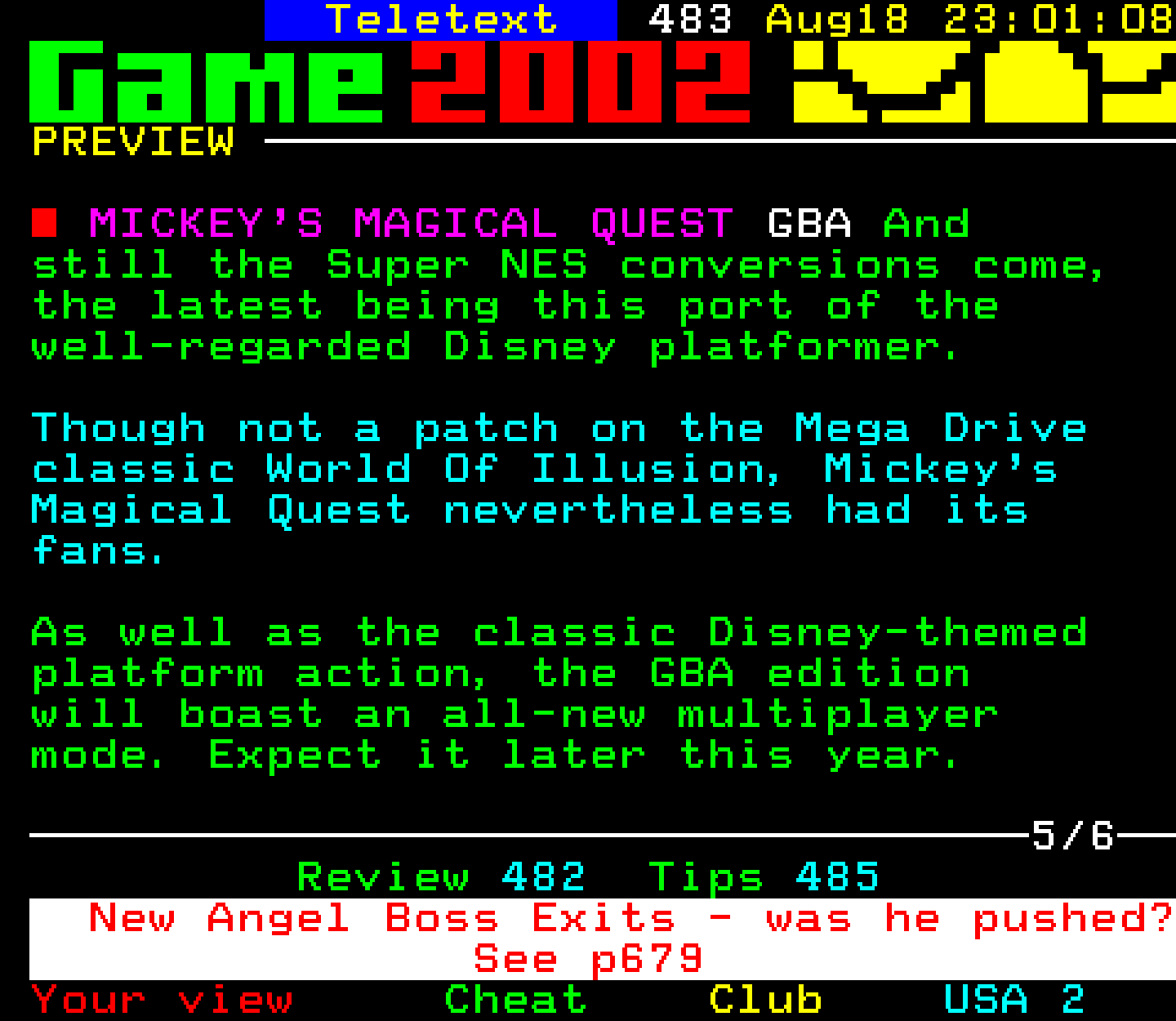 Digitiser, Teletext - 2002