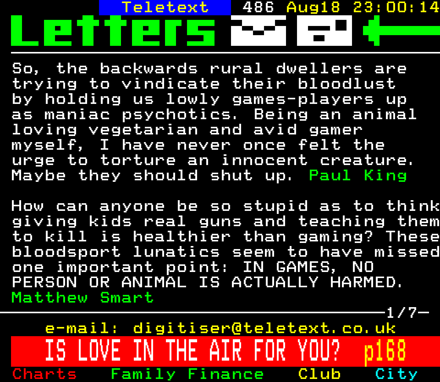 Digitiser, Teletext - 2002