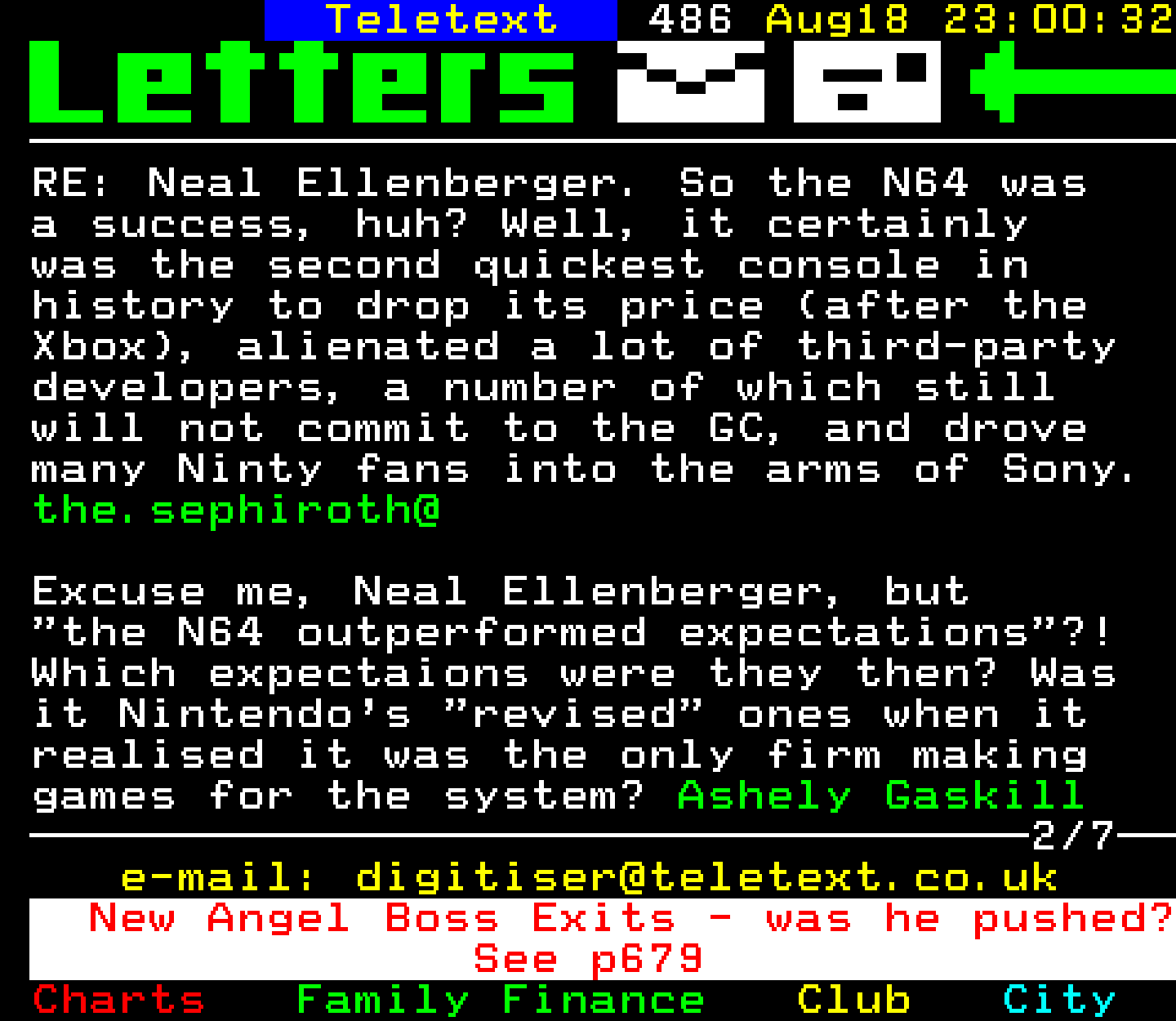 Digitiser, Teletext - 2002