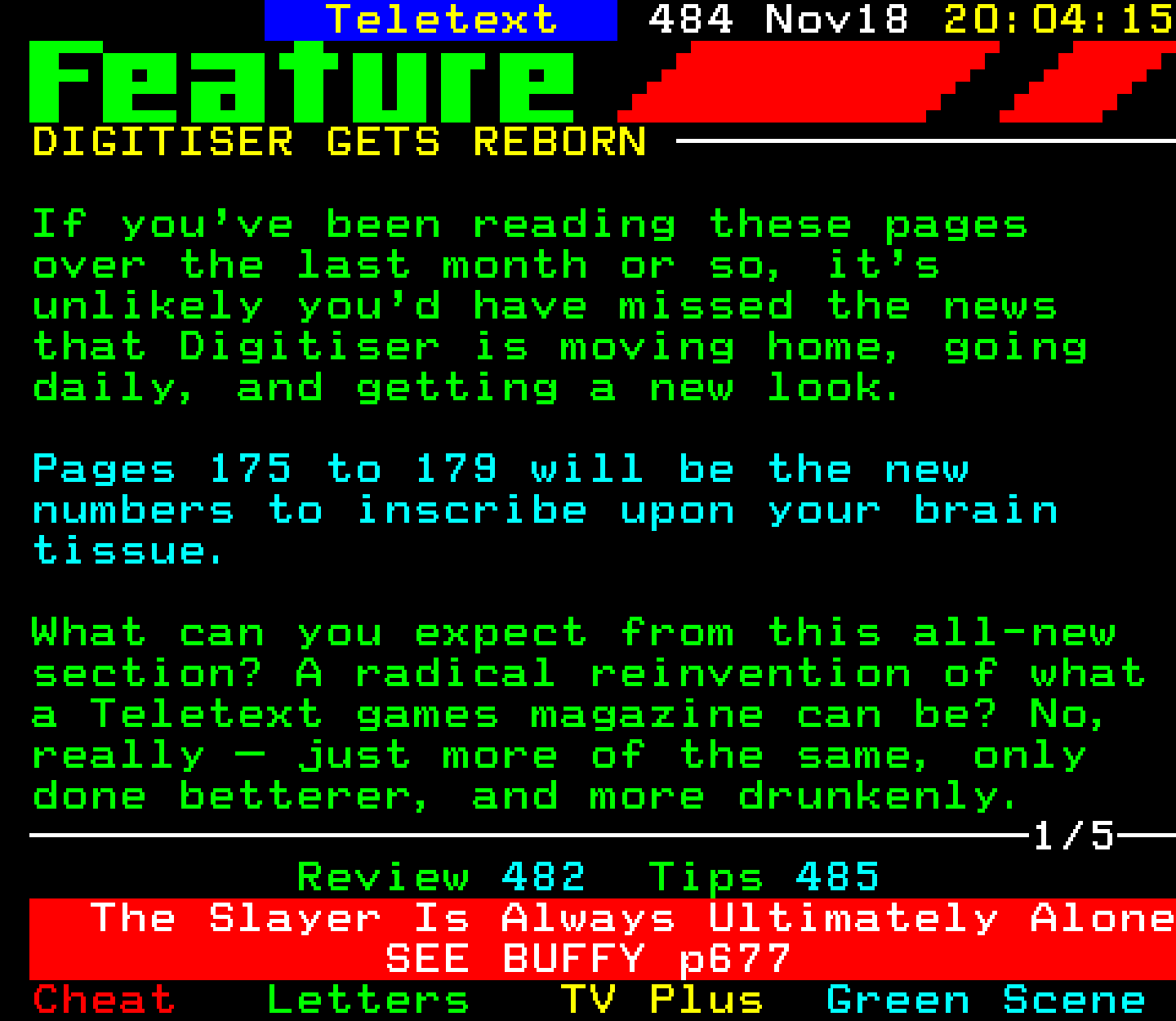 Digitiser, Teletext - 2002