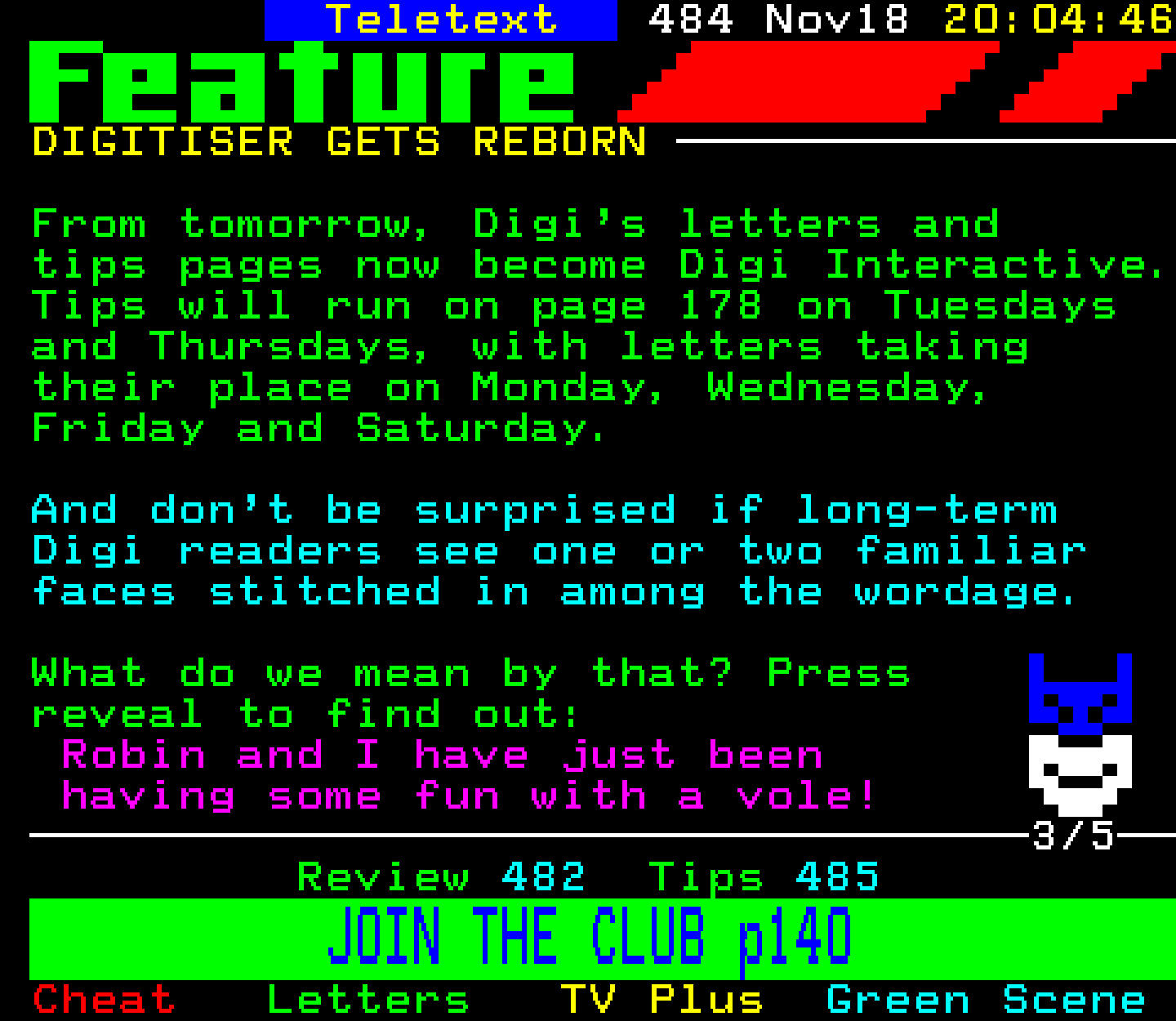 Digitiser, Teletext - 2002
