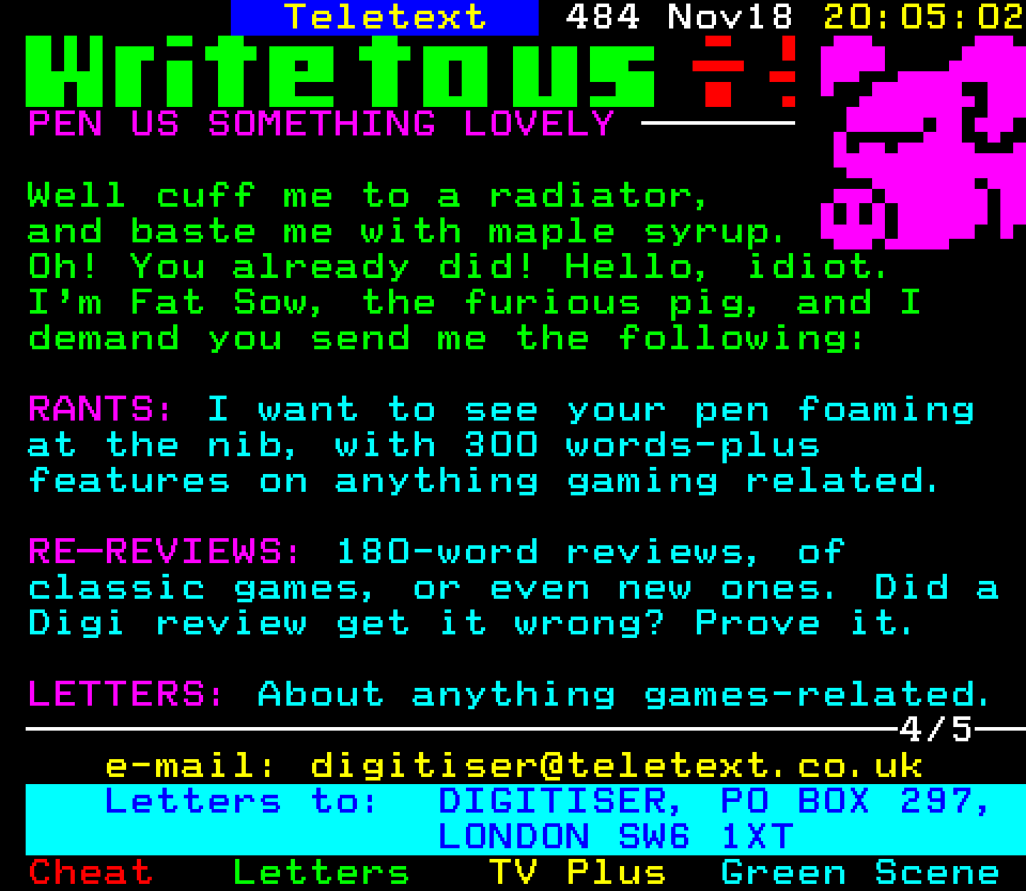 Digitiser, Teletext - 2002