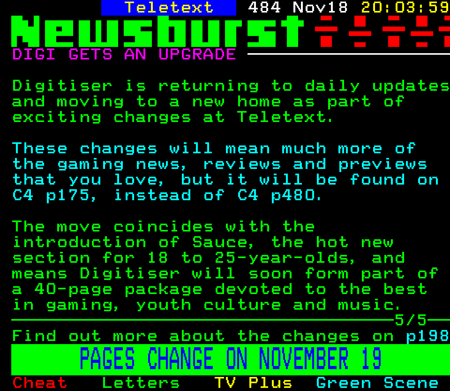 Digitiser, Teletext - 2002
