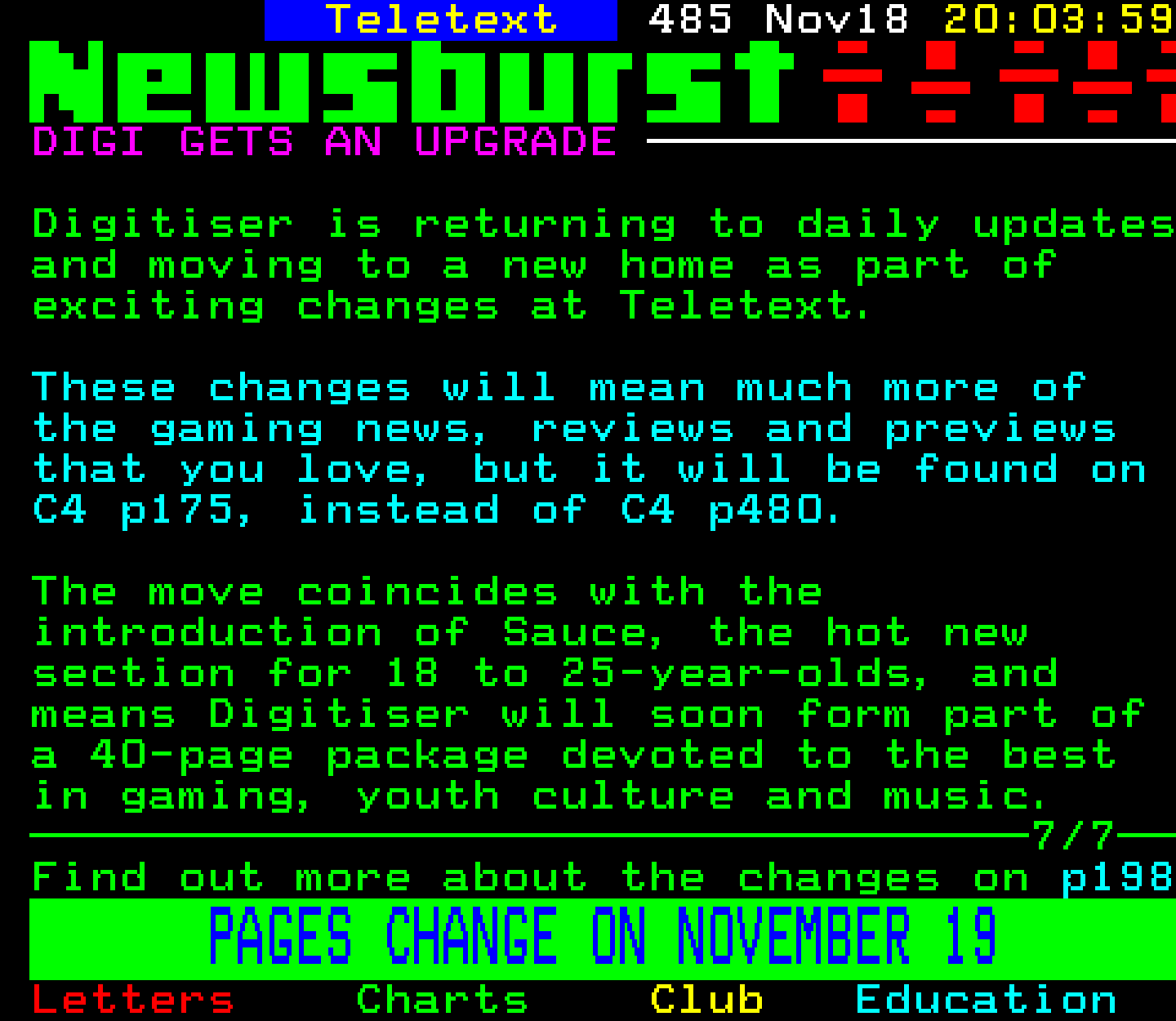 Digitiser, Teletext - 2002