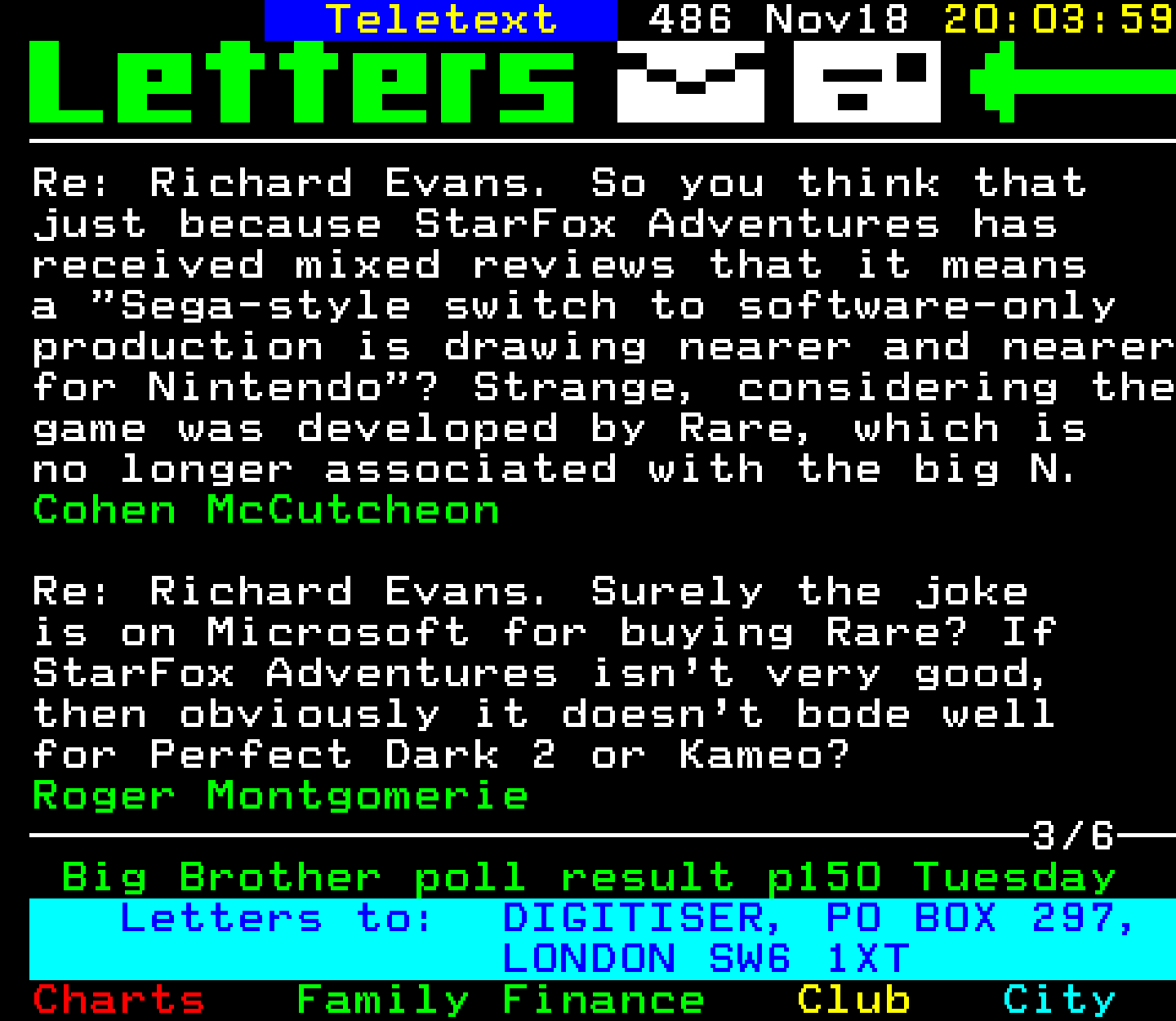 Digitiser, Teletext - 2002