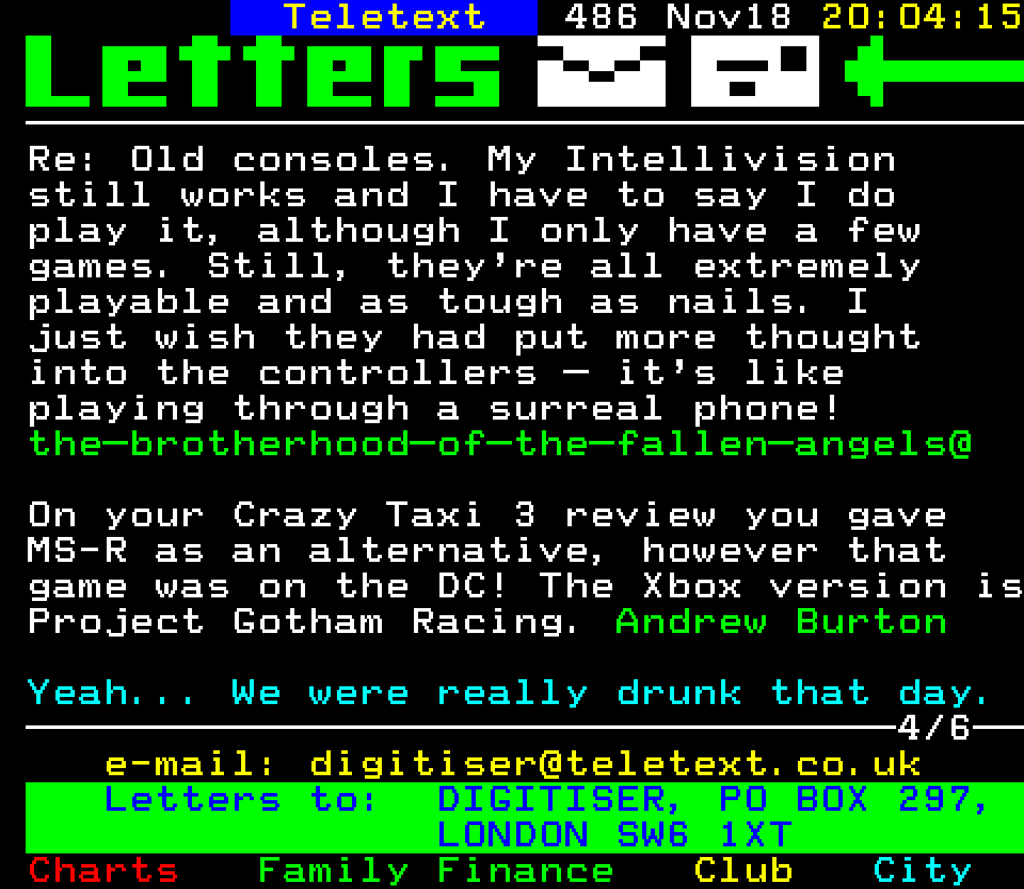 Digitiser, Teletext - 2002