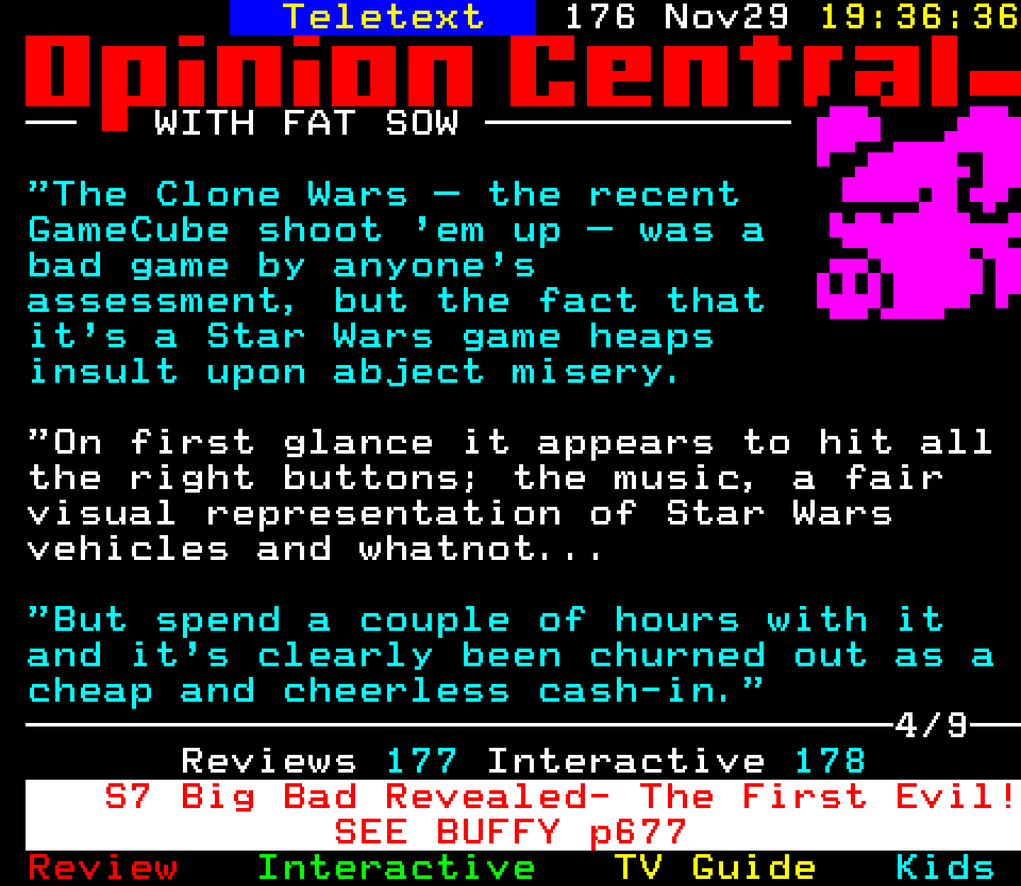 Digitiser, Teletext - 2002