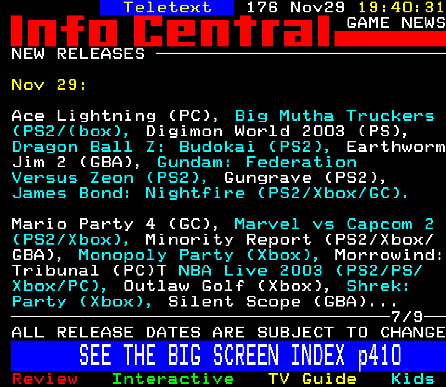 Digitiser, Teletext - 2002