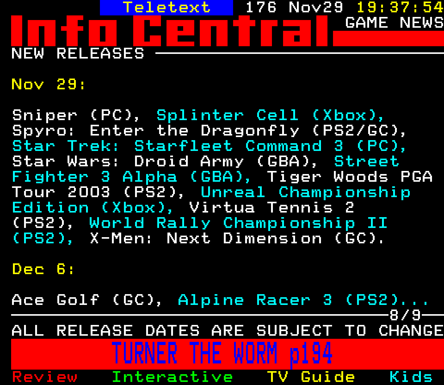 Digitiser, Teletext - 2002