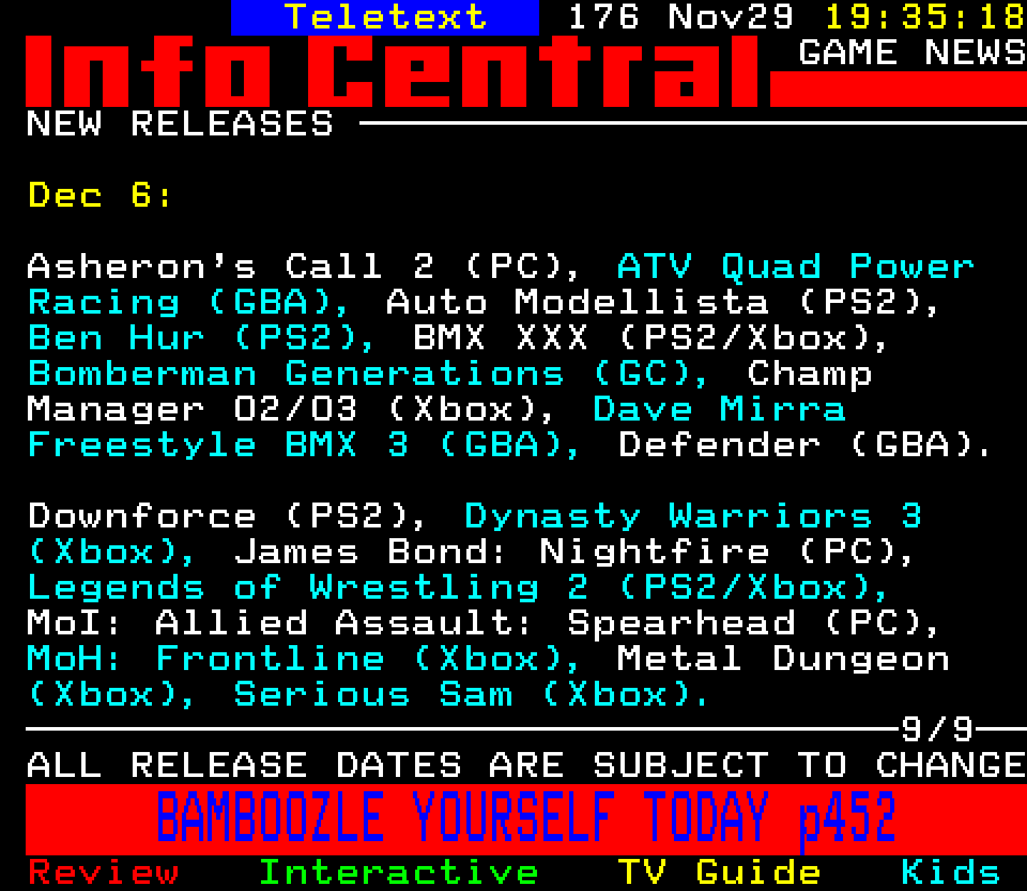 Digitiser, Teletext - 2002