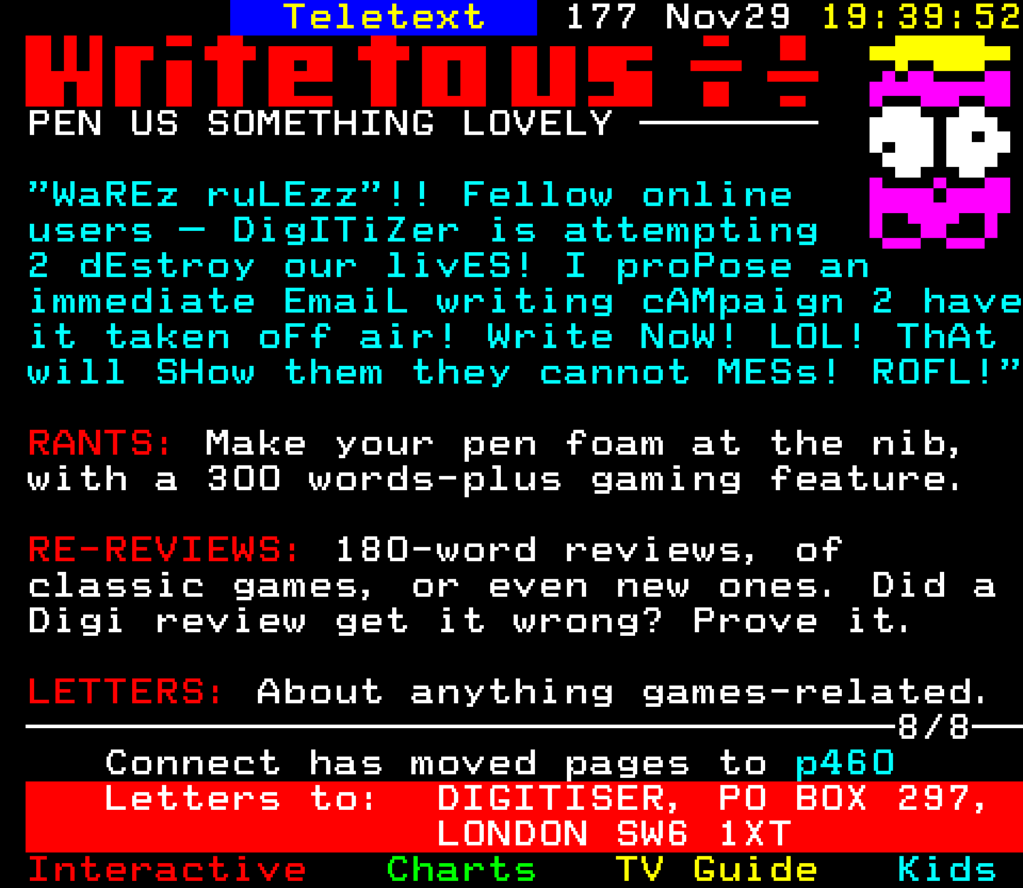 Digitiser, Teletext - 2002