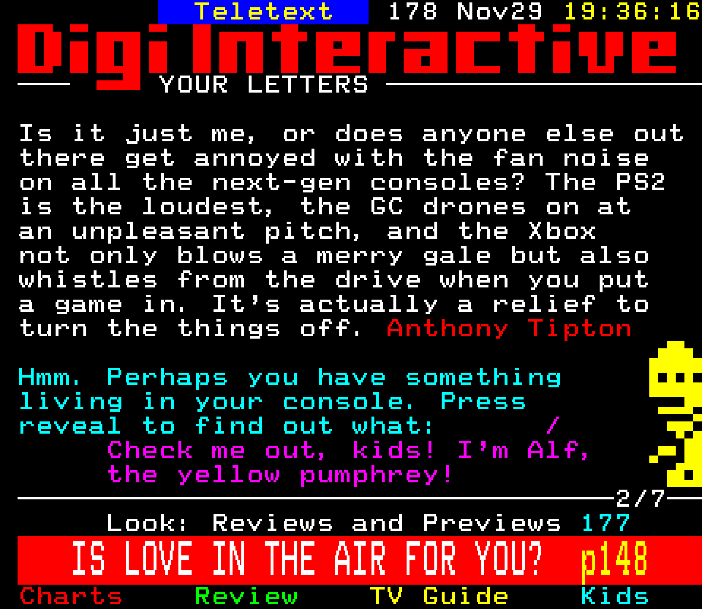 Digitiser, Teletext - 2002