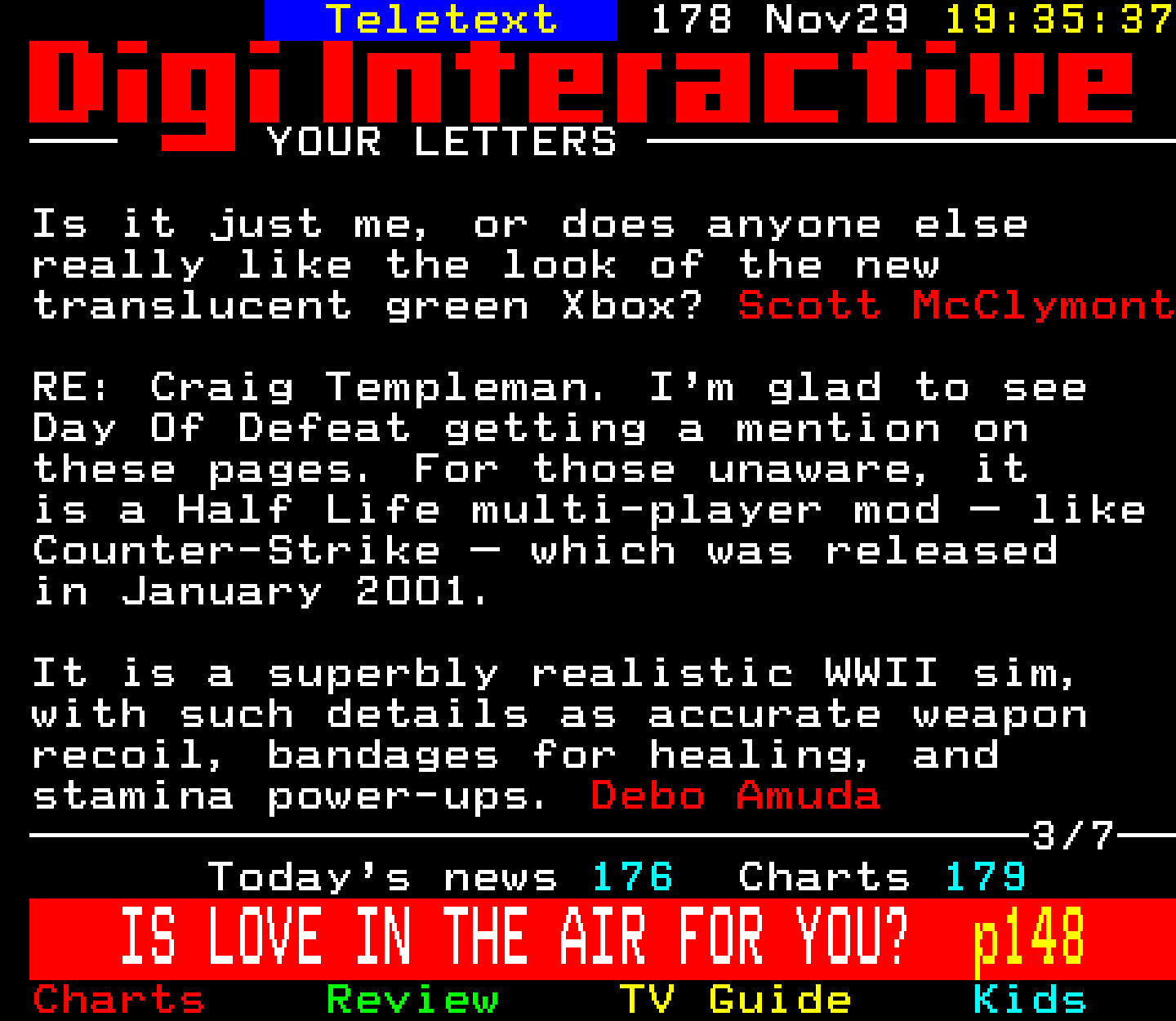 Digitiser, Teletext - 2002