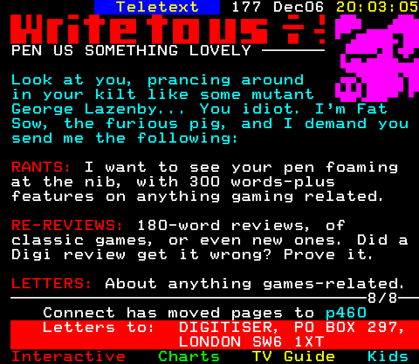 Digitiser, Teletext - 2002