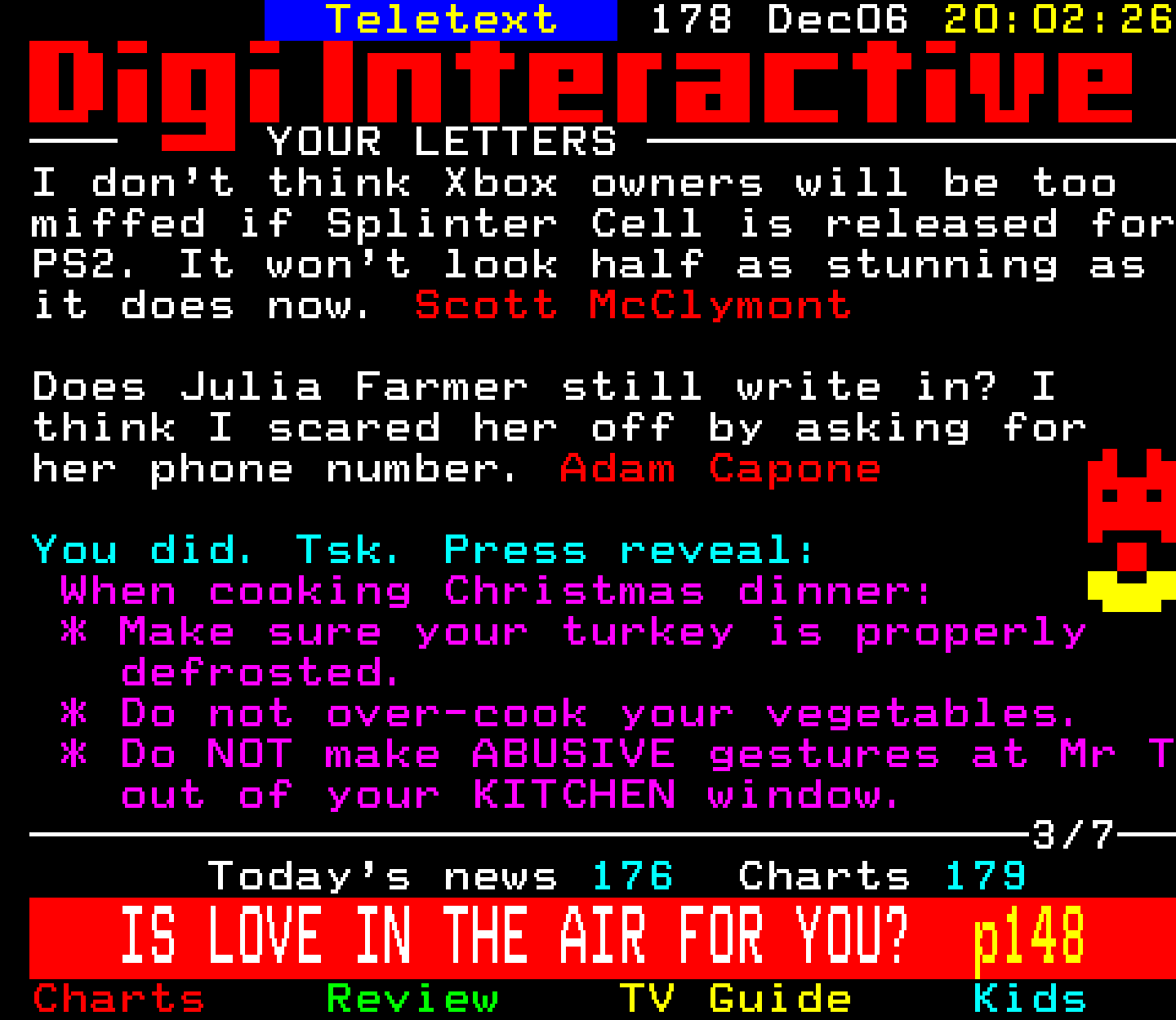 Digitiser, Teletext - 2002