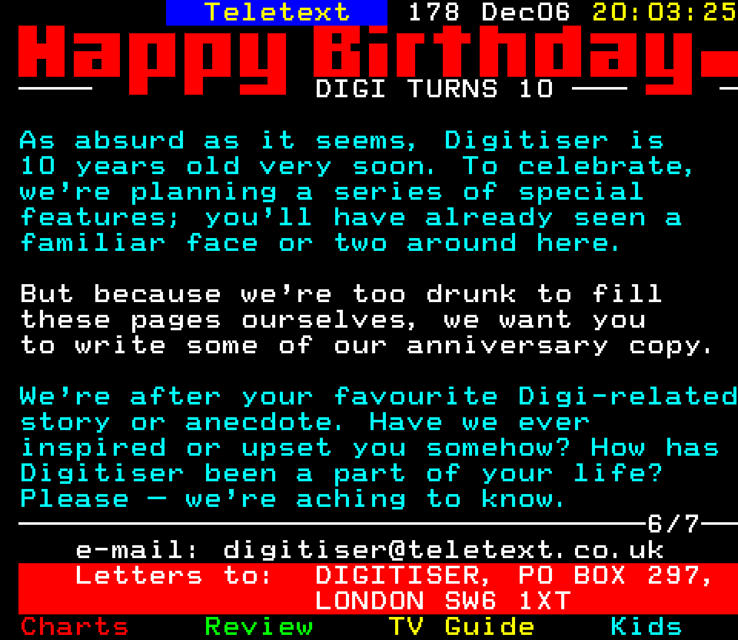 Digitiser, Teletext - 2002