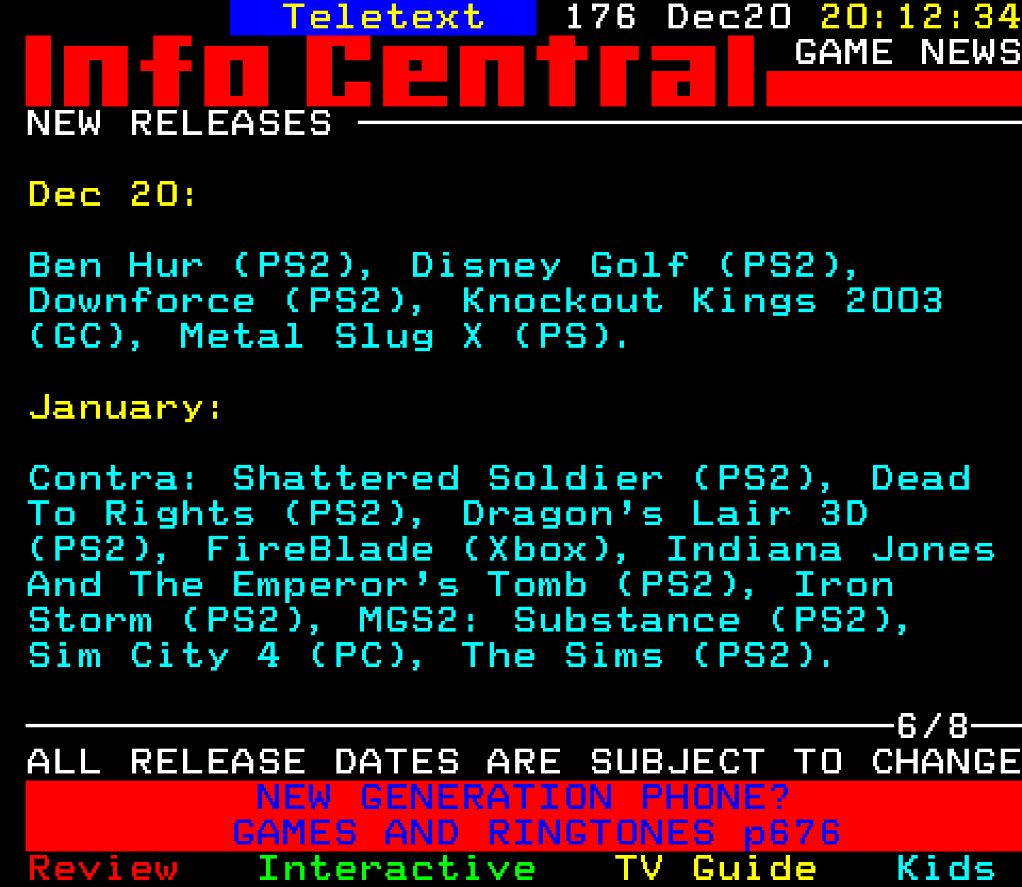 Digitiser, Teletext - 2002