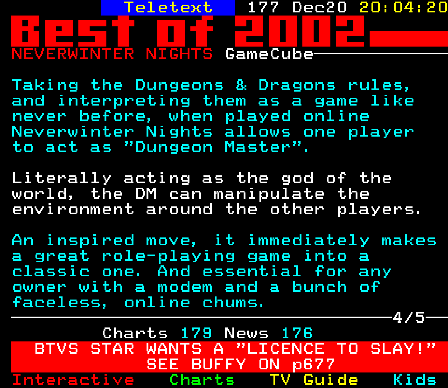 Digitiser, Teletext - 2002