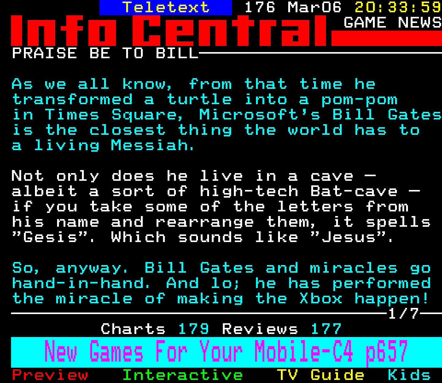 Digitiser, Teletext - 2003