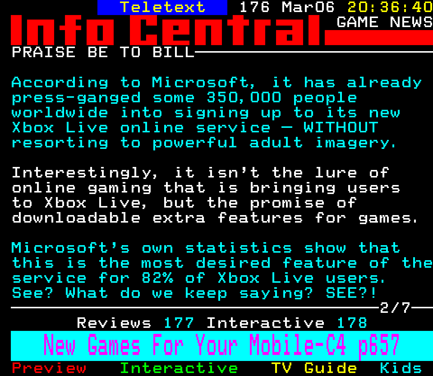 Digitiser, Teletext - 2003