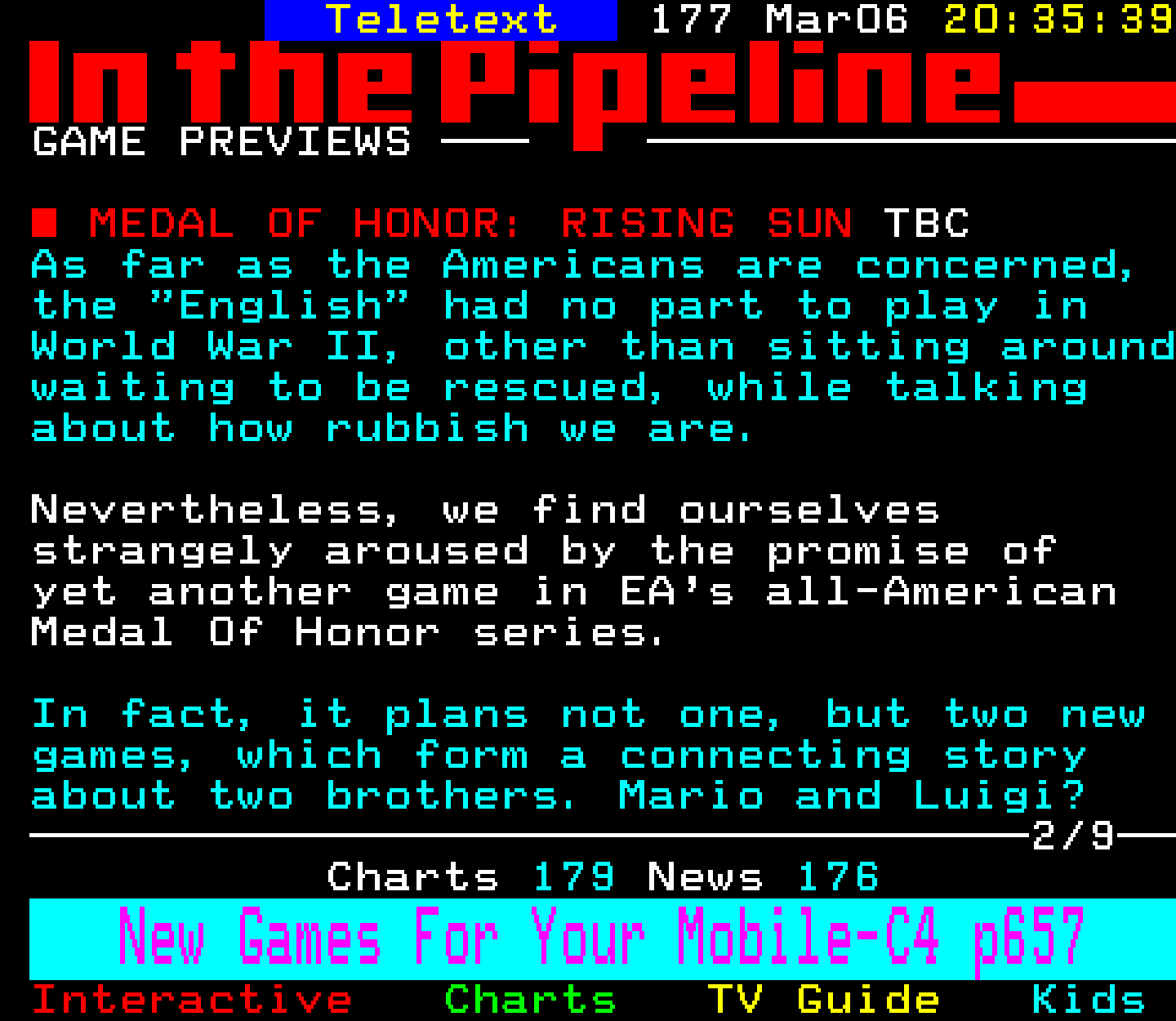 Digitiser, Teletext - 2003