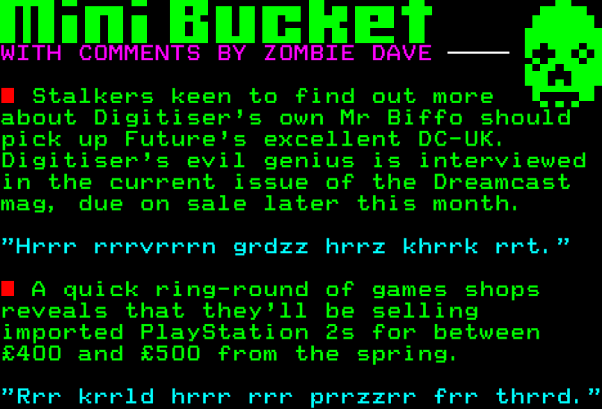 Digitiser's Zombie Dave